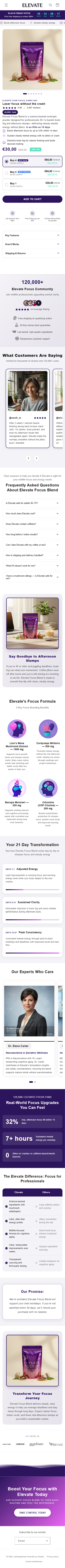 Nexvo mobile preview of product page